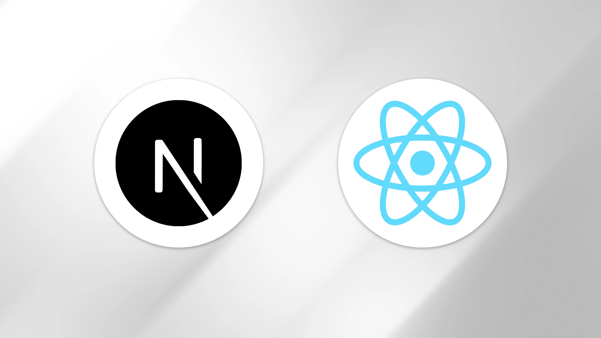 Logo composition showing Next.js, React, and Turbopack logos
